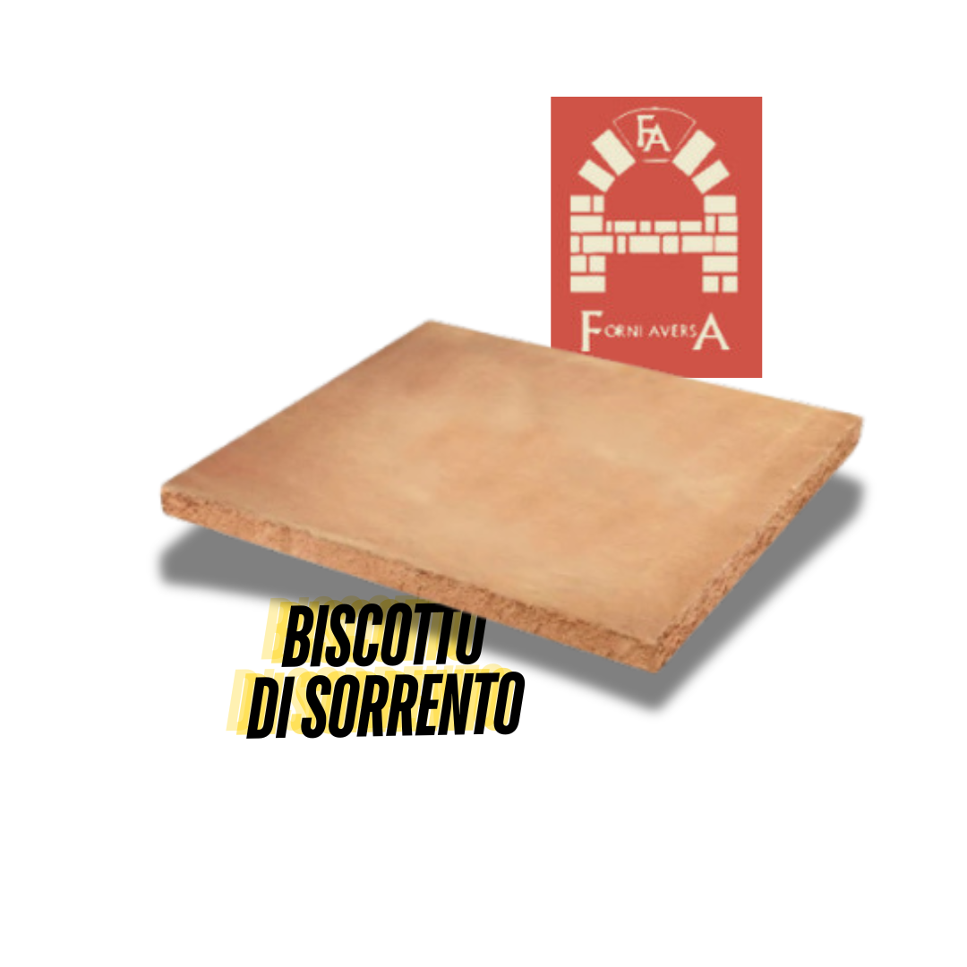 Feuerfester Pizzastein, rechteckiger Sorrento Biscuit mit den Maßen 40,5 x 36 cm und einer Dicke von 2 bis 3 cm